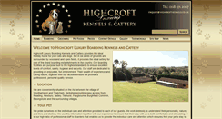 Desktop Screenshot of highcroft-kennels.com